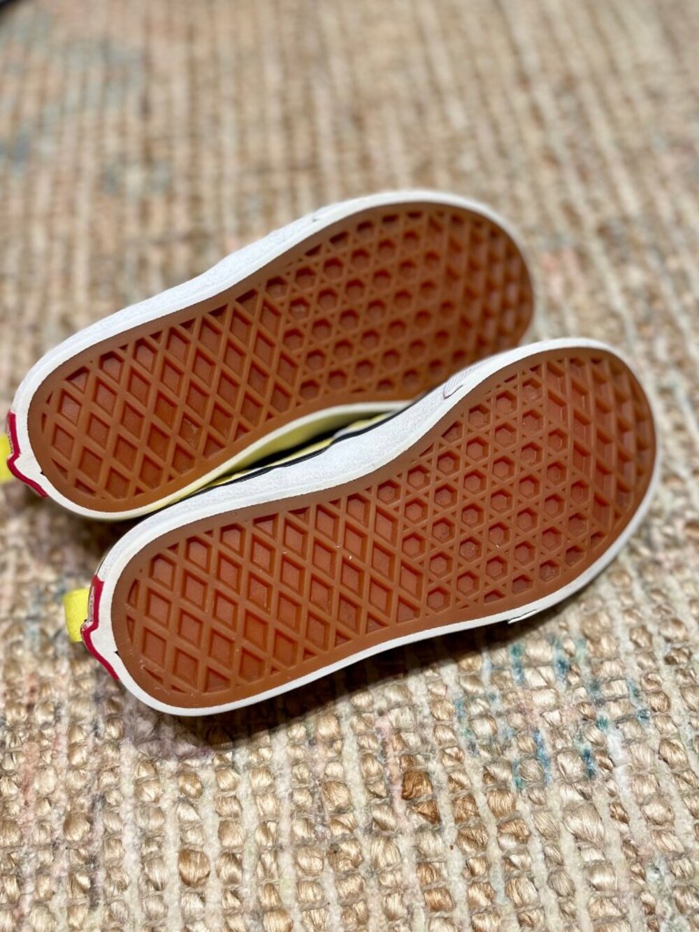 Vans Classic Slip on Kids 13 Yellow Checkerboard Canvas Sneakers - Picture 8 of 8